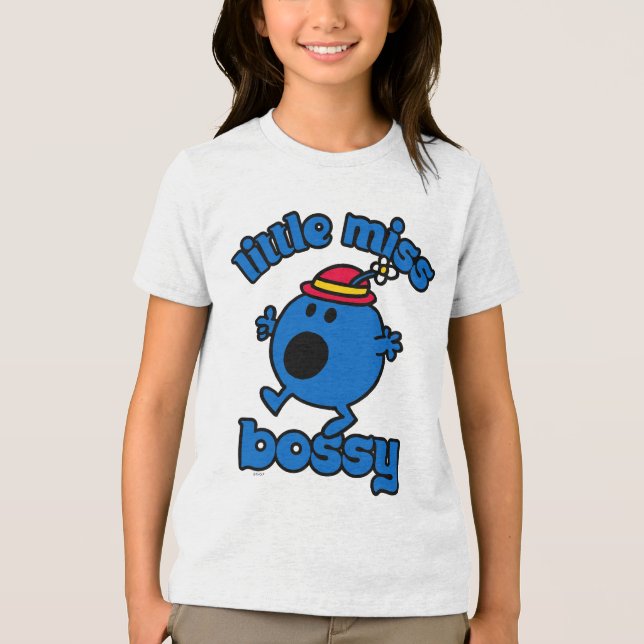 Little Miss Bossy On The Move Tri-Blend Shirt (Front)