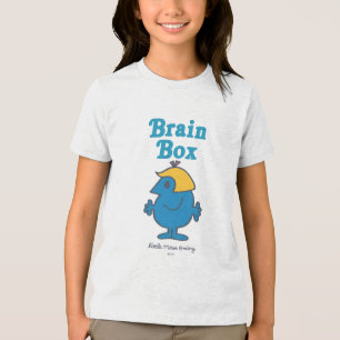 Little Miss Brainy Brain Box Tri-Blend Shirt