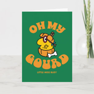 Little Miss Busy Oh My Gourd Halloween Card