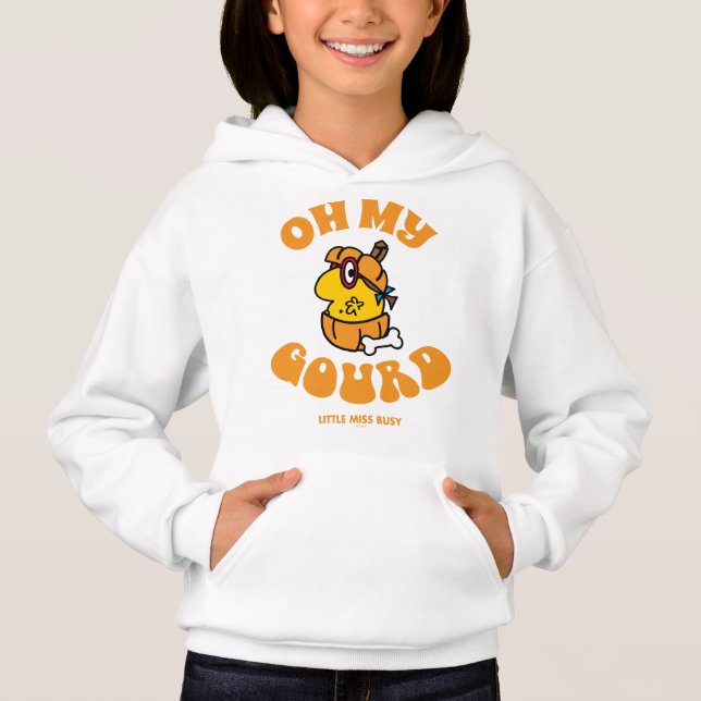Little Miss Busy Oh My Gourd Halloween Hoodie (Front)
