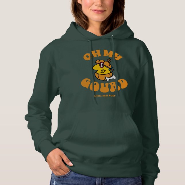 Little Miss Busy Oh My Gourd Halloween Hoodie (Front)