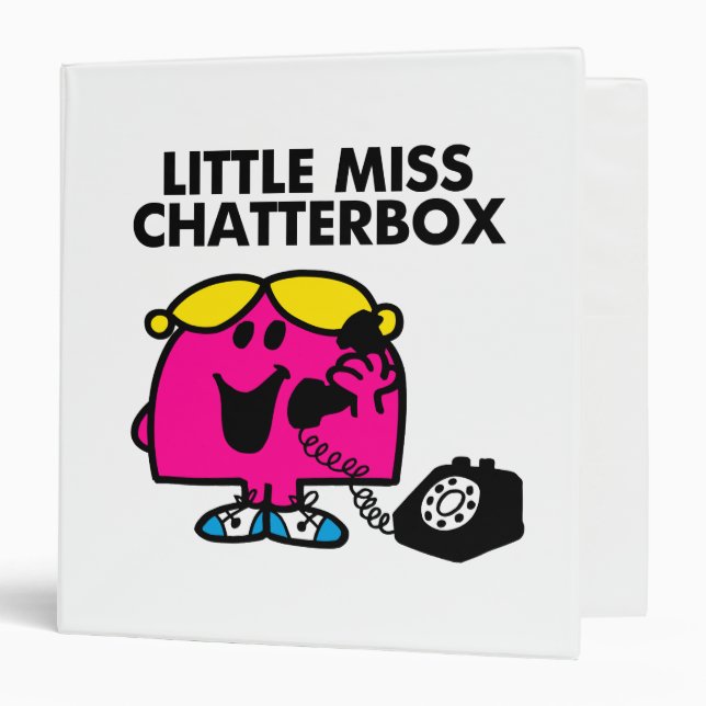 Little Miss Chatterbox & Black Telephone Binder (Front/Inside)
