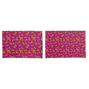 Little Miss Chatterbox   Bright Pink Pattern Pillow Case