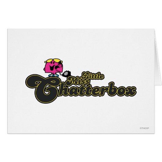 Little Miss Chatterbox | Dark Green Lettering (Front Horizontal)