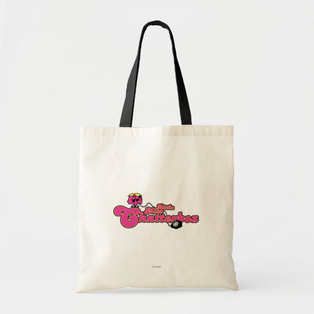 Little Miss Chatterbox | Long Telephone Cord Tote Bag (Front)