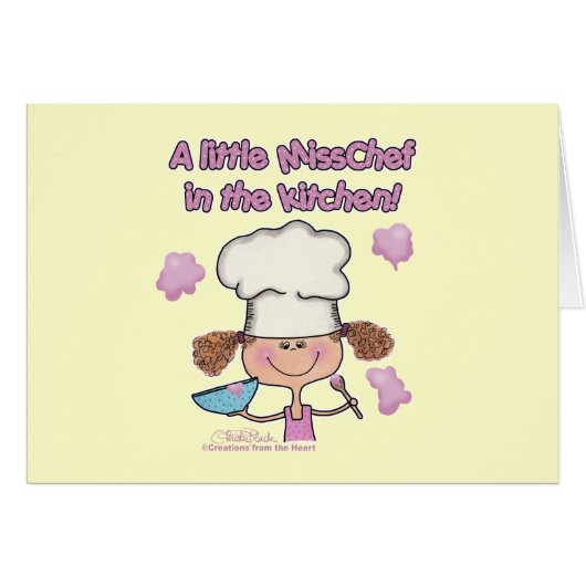 Little Miss Chef Cards (Front Horizontal)