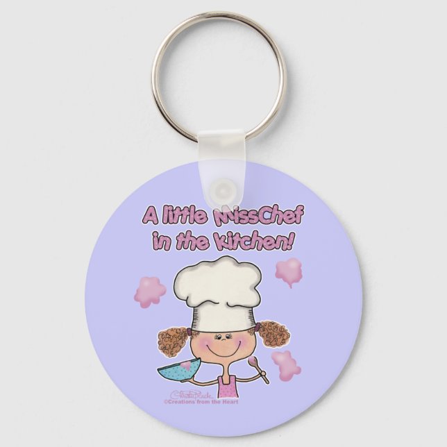 Little Miss Chef Keychain (Front)