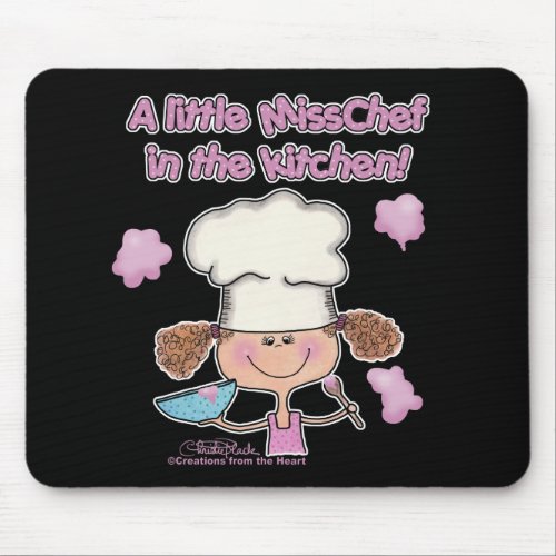 Little Miss Chef Mouse Pad