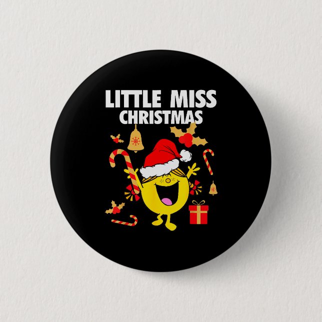 Little Miss Christmas  Button (Front)