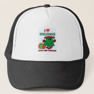 Little Miss Christmas I Love Holidays Trucker Hat