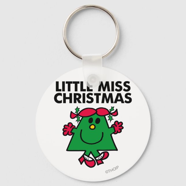 Little Miss Christmas Smile Keychain (Front)