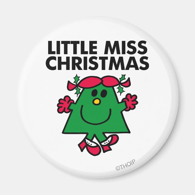 Little Miss Christmas Smile Magnet (Front)