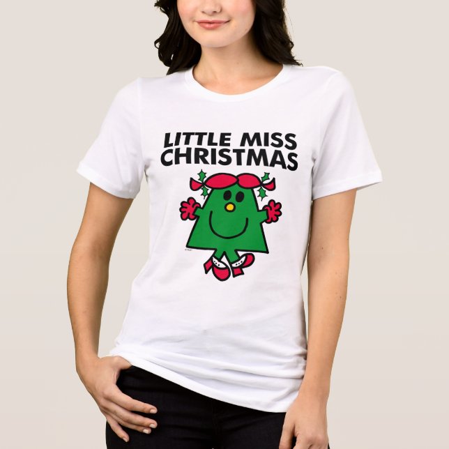 Little Miss Christmas Smile Tri-Blend Shirt (Front)