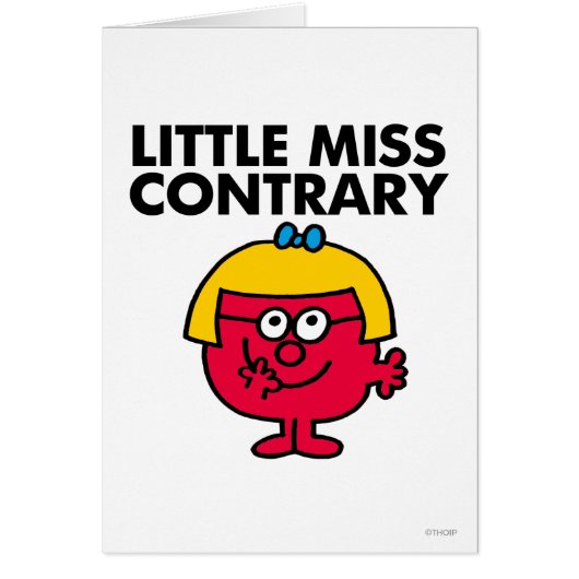 Little Miss Contrary Cards (Front)