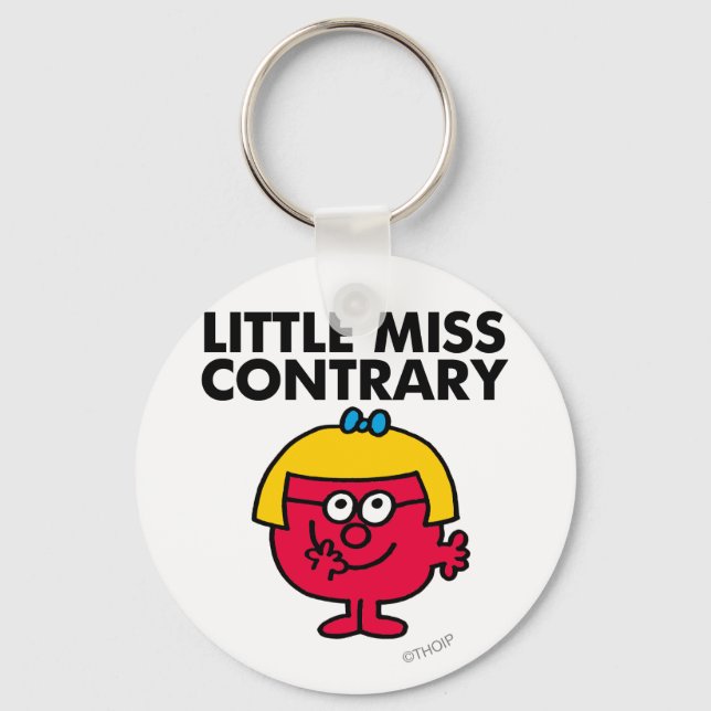 Little Miss Contrary Keychain (Front)