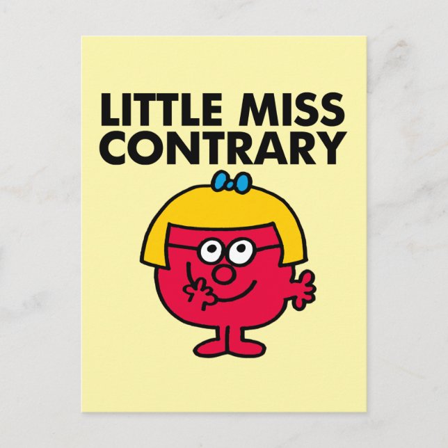 Little Miss Contrary Postcard (Front)