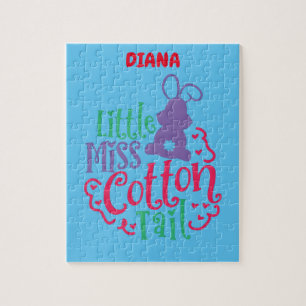 "LITTLE MISS COTTON TAIL" PUZZLE PERSONALIZED.