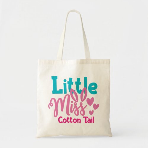 Little Miss Cotton Tail Tote Bag