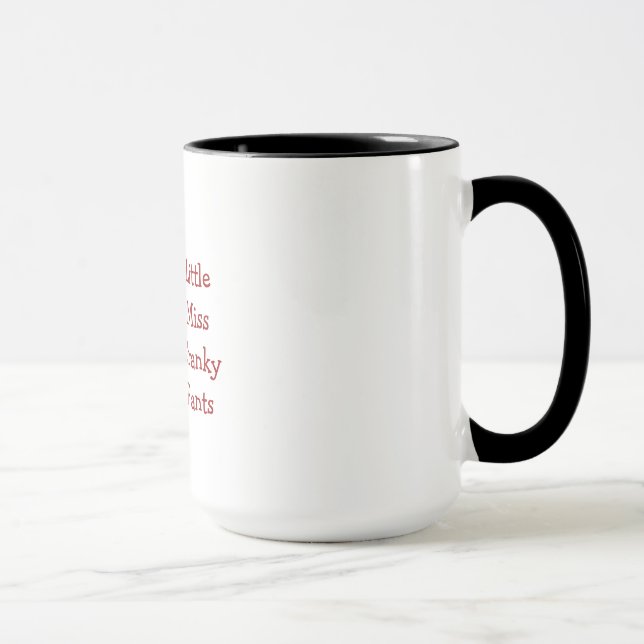 Little Miss Cranky Pants: Pouting Girl: Pastel Art Mug (Right)