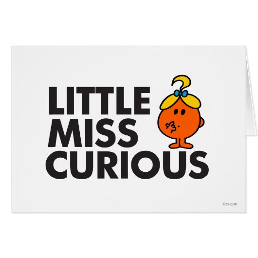 Little Miss Curious | Black Lettering Cards (Front Horizontal)