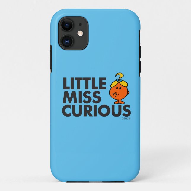 Little Miss Curious | Black Lettering Case-Mate iPhone Case (Back)