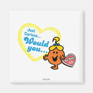 Little Miss Curious Valentine's Day Wish Magnet