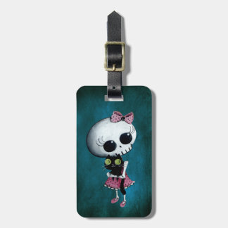 Little Miss Death - Halloween Beauty Luggage Tag