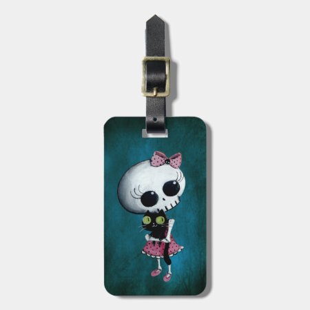 Little Miss Death - Halloween Beauty Luggage Tag