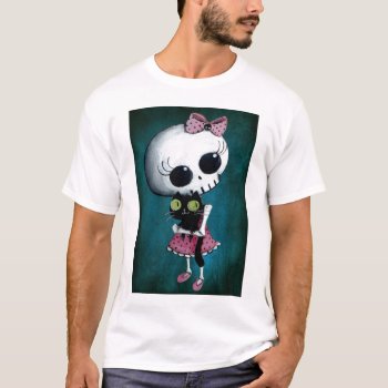 Little Miss Death - Halloween Beauty T-shirt by colonelle at Zazzle