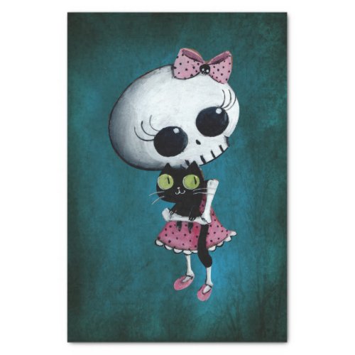 Little Miss Death _ Halloween Beauty Tissue Paper