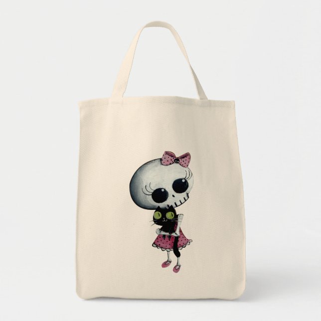 Little Miss Death - Halloween Beauty Tote Bag (Front)