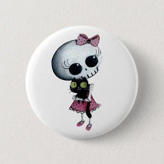 Little Miss Death - Hallowen Beauty Button