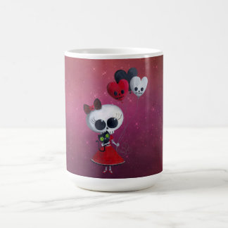 Little Miss Death Valentine Girl Coffee Mug