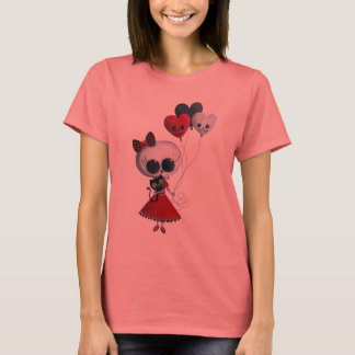 Little Miss Death Valentine Girl T-Shirt