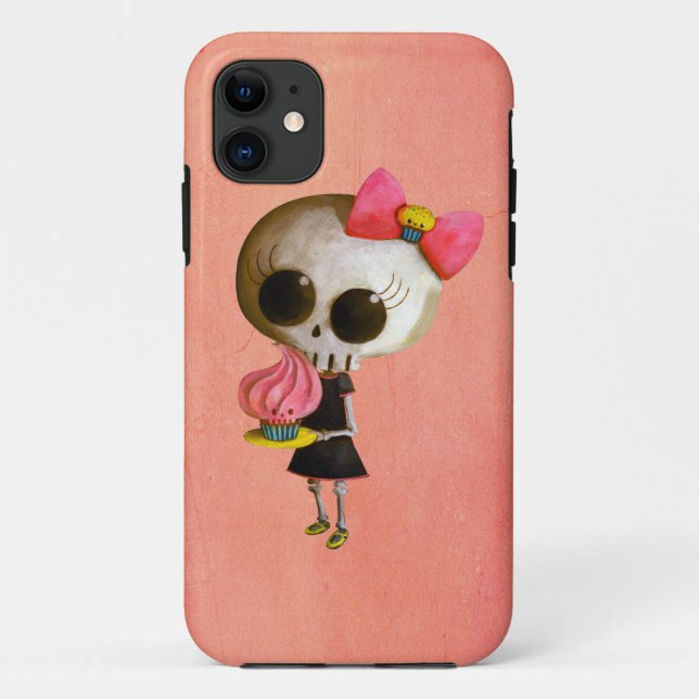 Little Miss Death with Cupcake Case-Mate iPhone Case (Back)