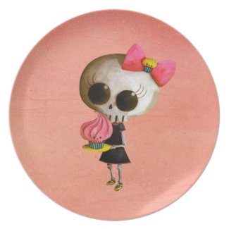 Little Miss Death with Cupcake Party Plates