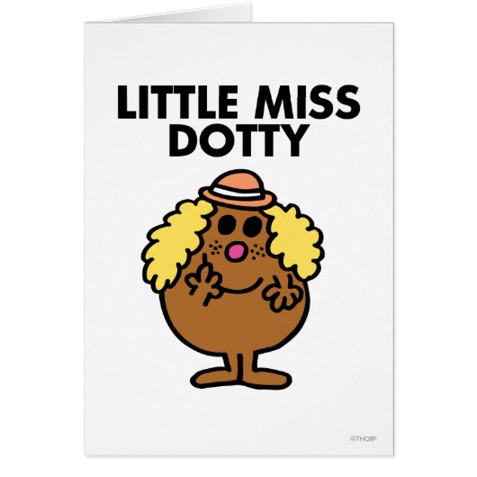 Little Miss Dotty | Black Lettering Cards (Front)