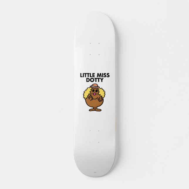 Little Miss Dotty | Black Lettering Skateboard Deck (Front)