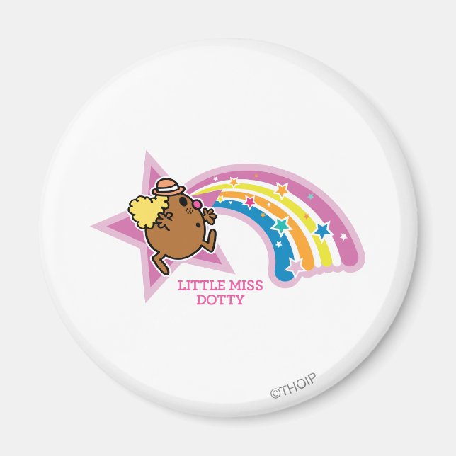 Little Miss Dotty | Chasing Rainbows Magnet (Front)