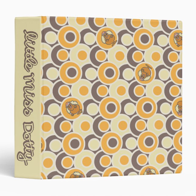 Little Miss Dotty | Colorful Dots 3 Ring Binder (Front/Spine)