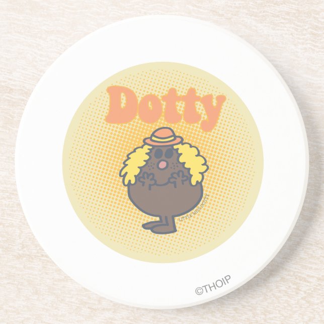 Little Miss Dotty | Spotlight Coaster (Front)