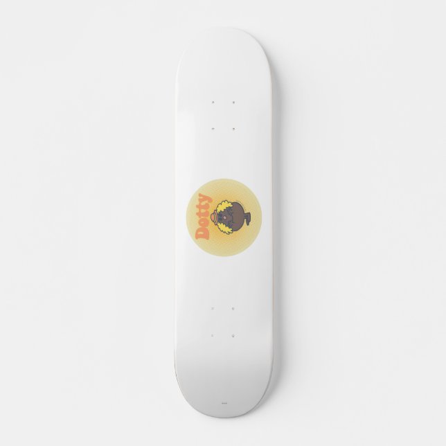 Little Miss Dotty | Spotlight Skateboard Deck (Front)
