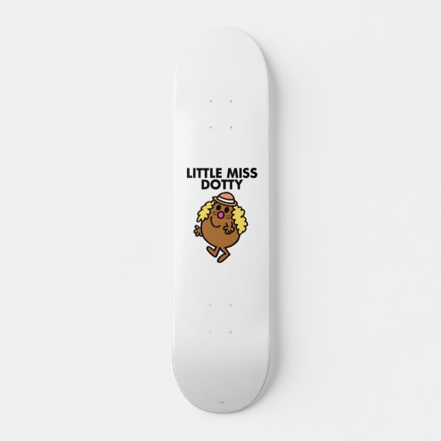 Little Miss Dotty Waving Skateboard (Front)