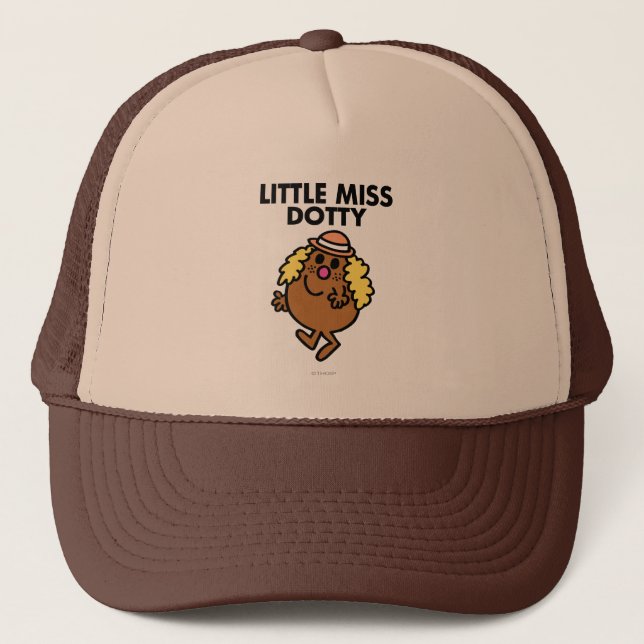 Little Miss Dotty Waving Trucker Hat (Front)