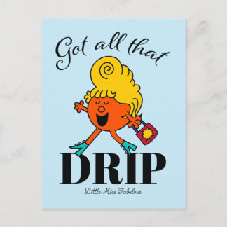 Little Miss Fabulous Got All That Drip Postcard