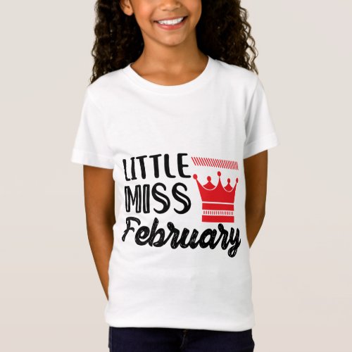 Little Miss February  T_Shirt