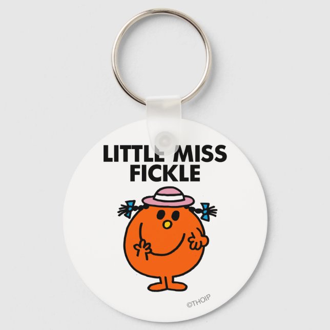 Little Miss Fickle | Black Lettering Keychain (Front)