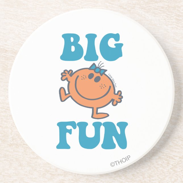 Little Miss Fun | Big Fun Drink Coaster (Front)