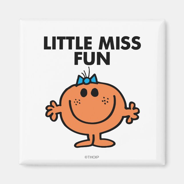 Little Miss Fun | Black Lettering Magnet (Front)