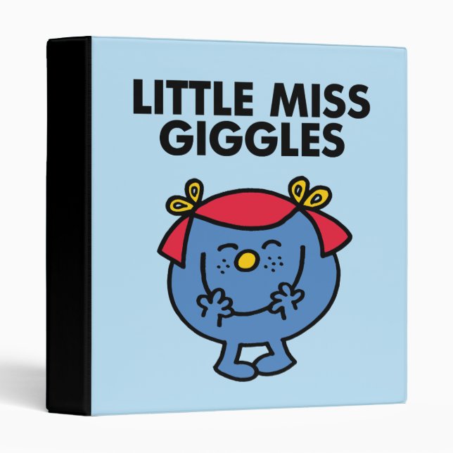 Little Miss Giggles | Black Lettering 3 Ring Binder (Front/Spine)